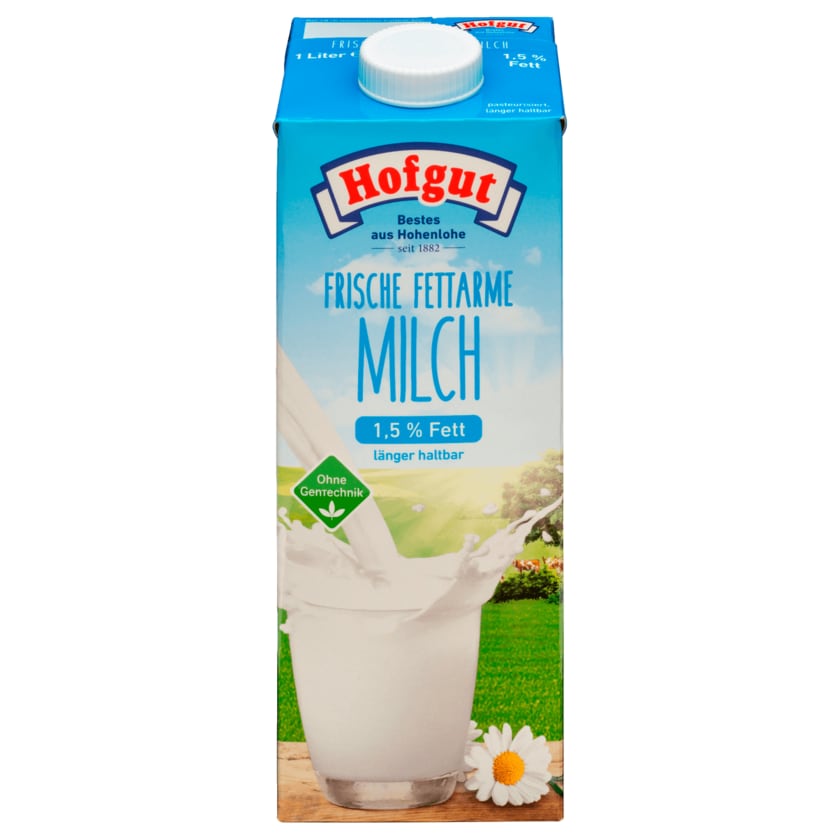 Hofgut frische fettarme Milch länger haltbar 1,5% 1l